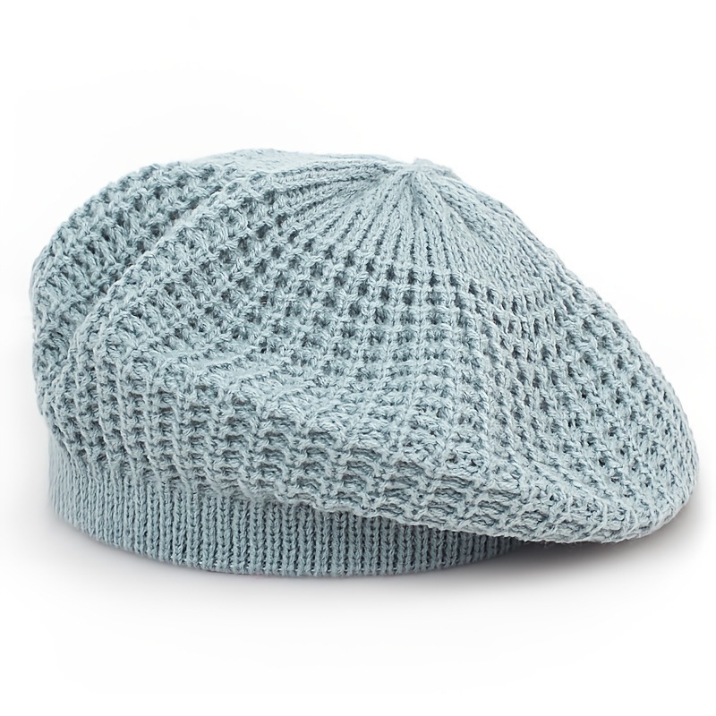 Women's Winter Knit Stacked Hat Winter Hat Red New Gray