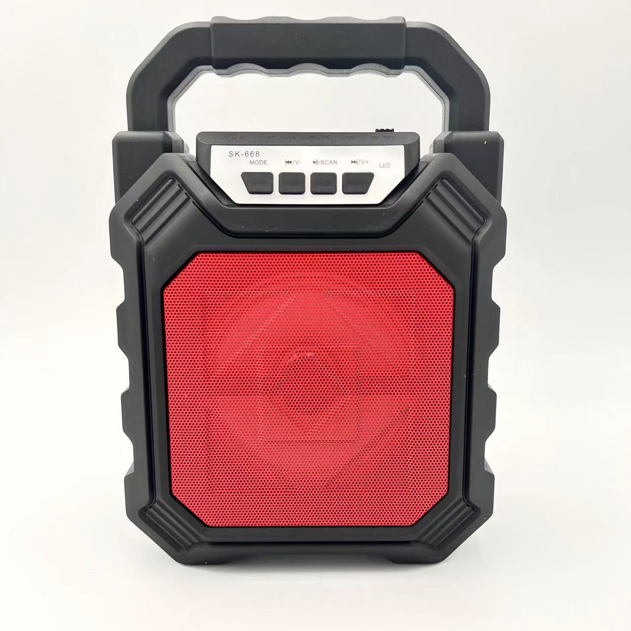 668 portable outdoor square dance Bluetooth audio pluggable card subwoofer wireless Bluetooth speaker