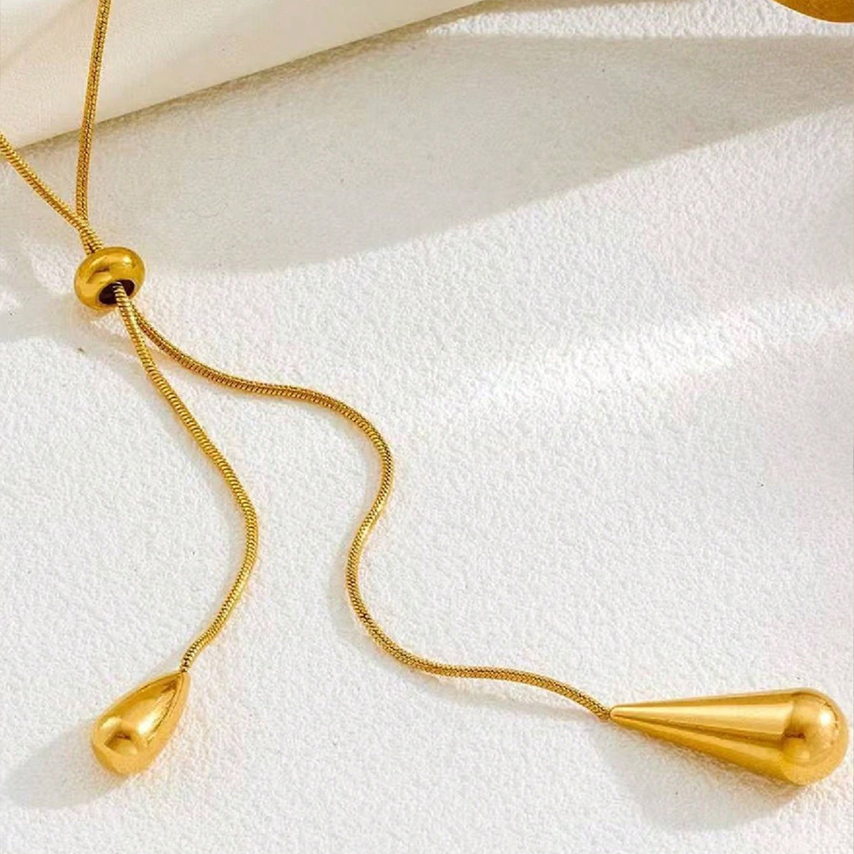 Teardrop Tassel Necklace Women Simple Niche Sweater Chain Long Pull Design Accessories