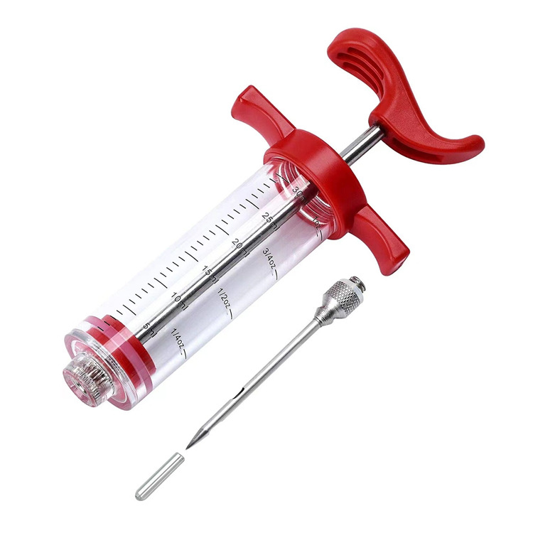 Roast Juice Injector Set Seasoning Injector Hardware Turkey Needle BBQ Food Needle Kitchen Roast Meat