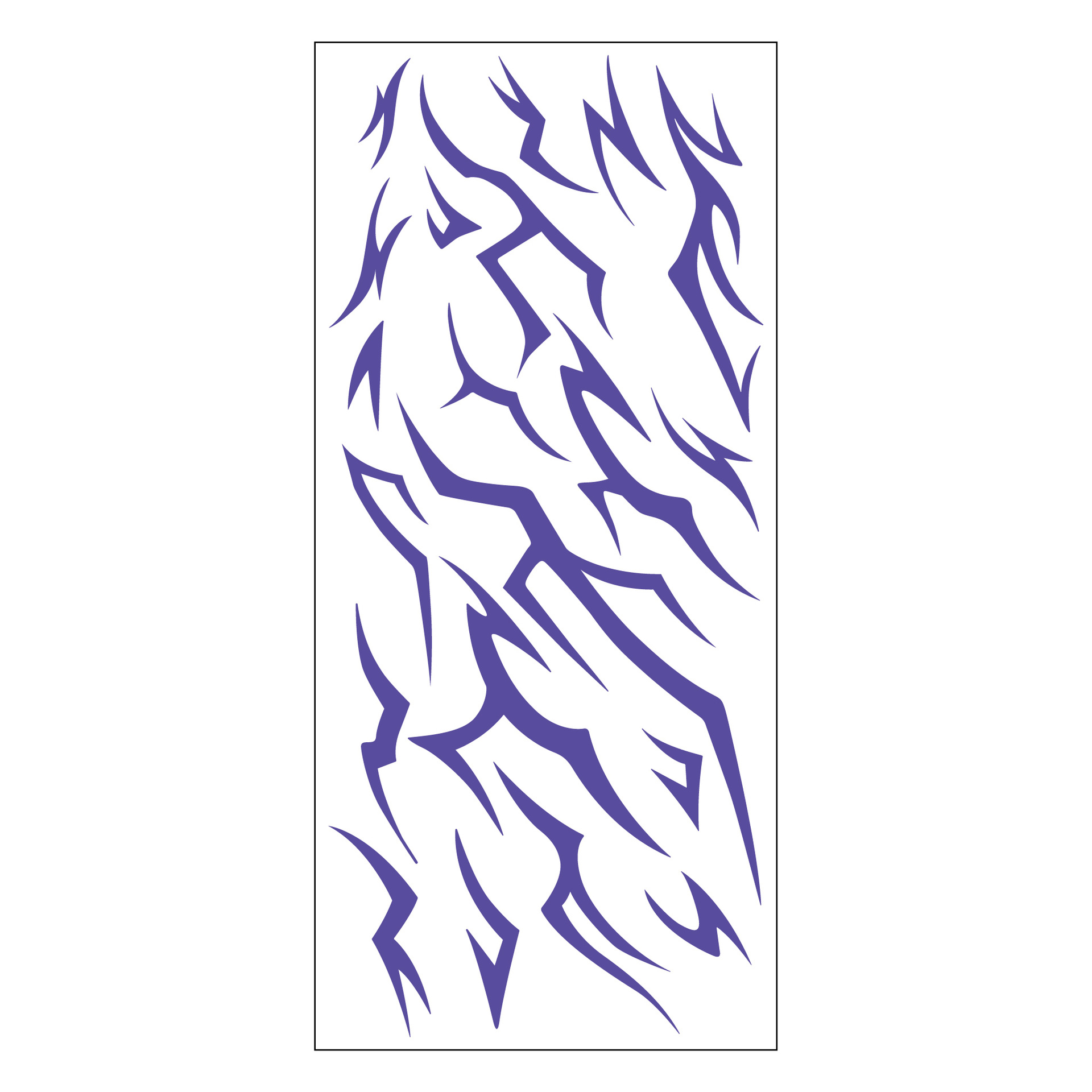 New Anime Laser Lightning Sticker Huntress Girl Group Purple Makeup Tattoo Sticker Demon Boy Band Full Body