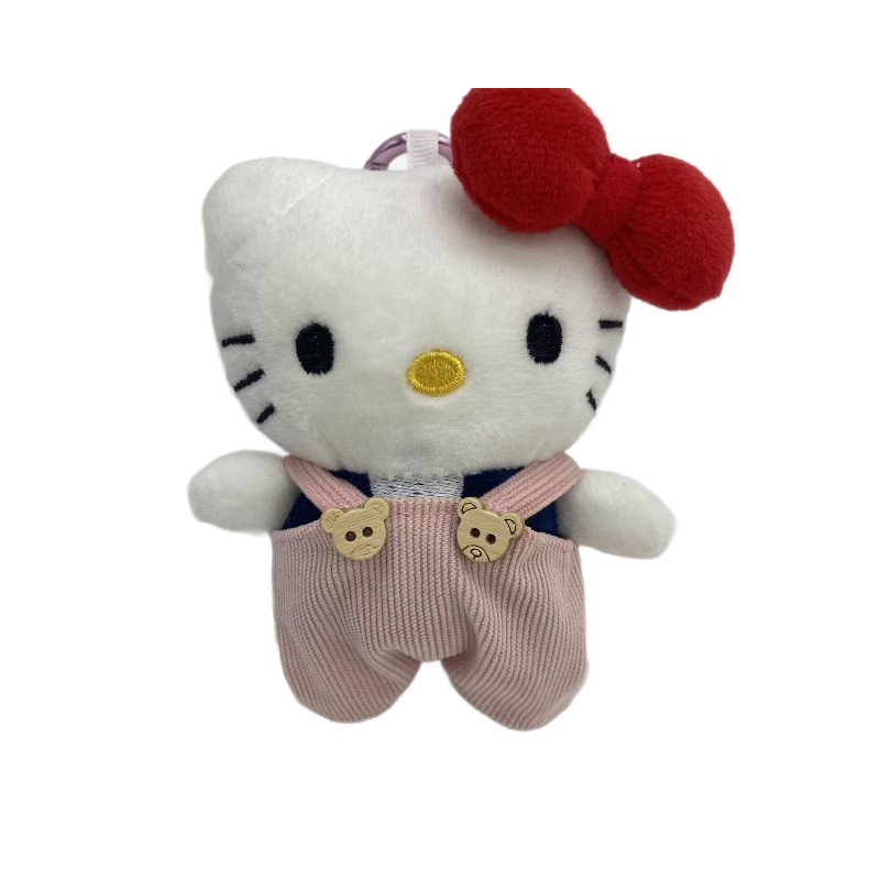 10cm Kt cat doll clothes overalls Wallace and Gromit Labubu cotton doll pendant dress clothes