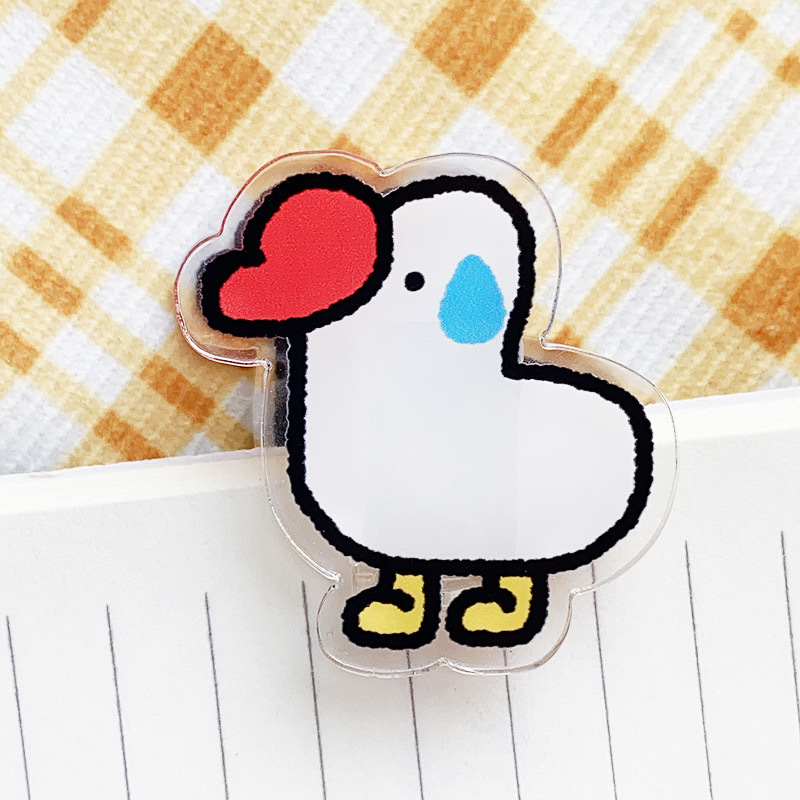 Sealing Clip Fridge Magnet Magnetic Sealing Clip Baby Food Clip Cartoon Snack Kitchen Household Acrylic Clip