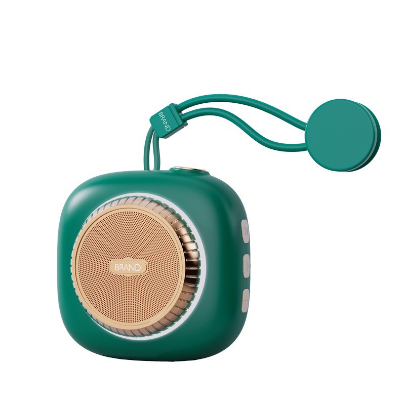 Bathroom waterproof suction cup small speaker, outdoor mini portable colorful light wireless gift speaker camera