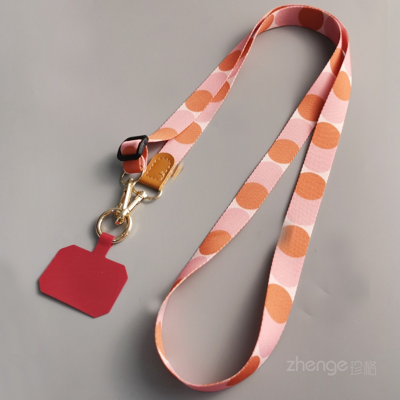 Zhenge phone strap crossbody solid color side long neck adjustable back strap detachable multi-use back strap simple