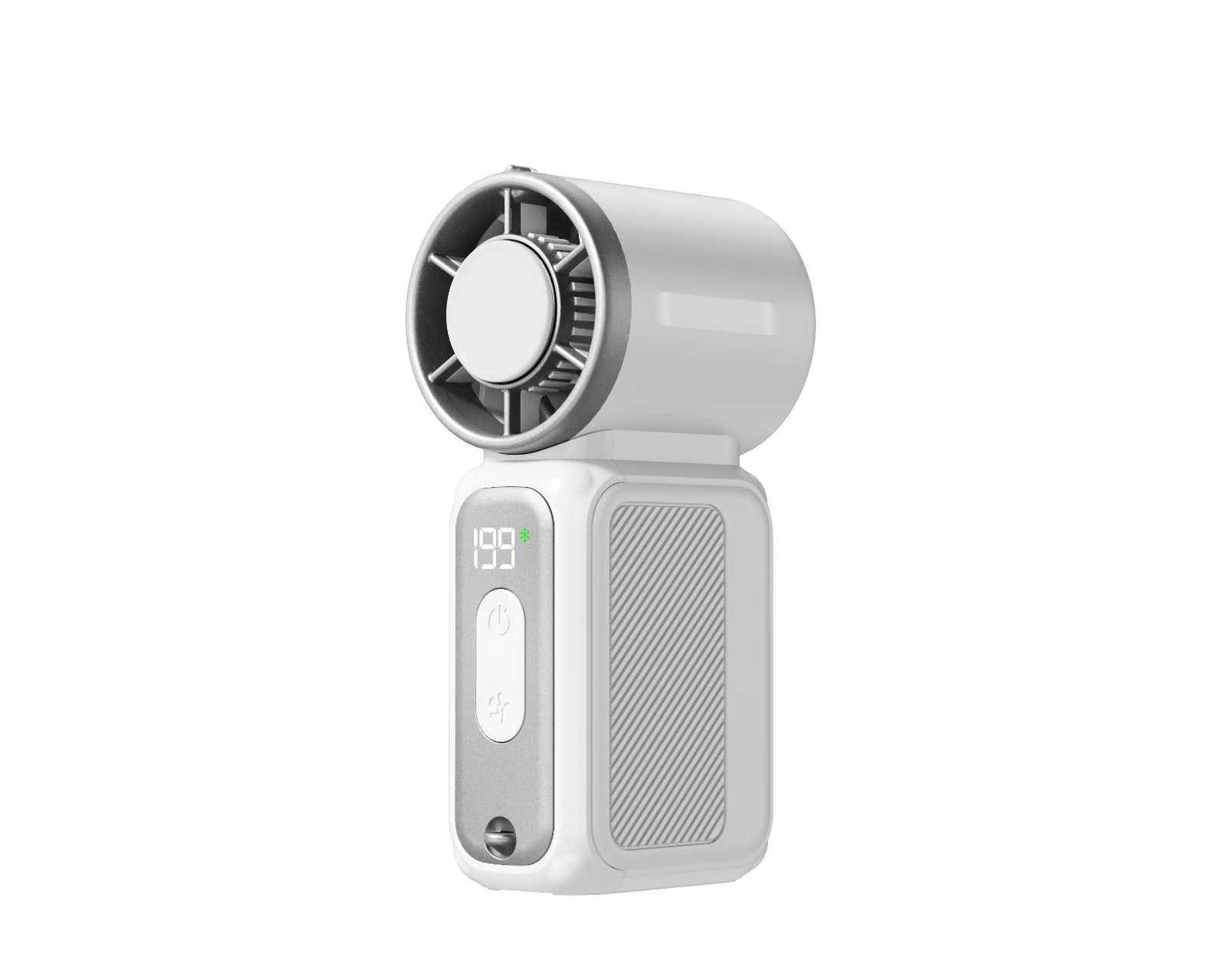 Handheld Small Fan USB Charging Turbo Ice Compressor Cooling Mini Small Fan Portable Outdoor Neck Small Violent