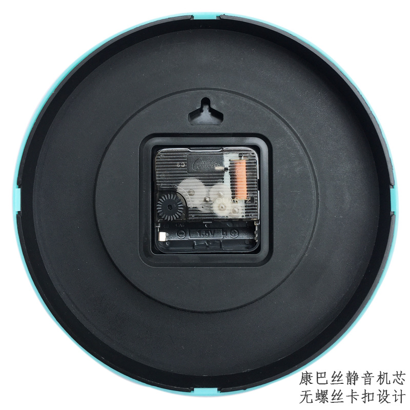 8-Inch Quartz Silent Wall Clock Kangbas Movement Simple Round Living Room Colorful Clock