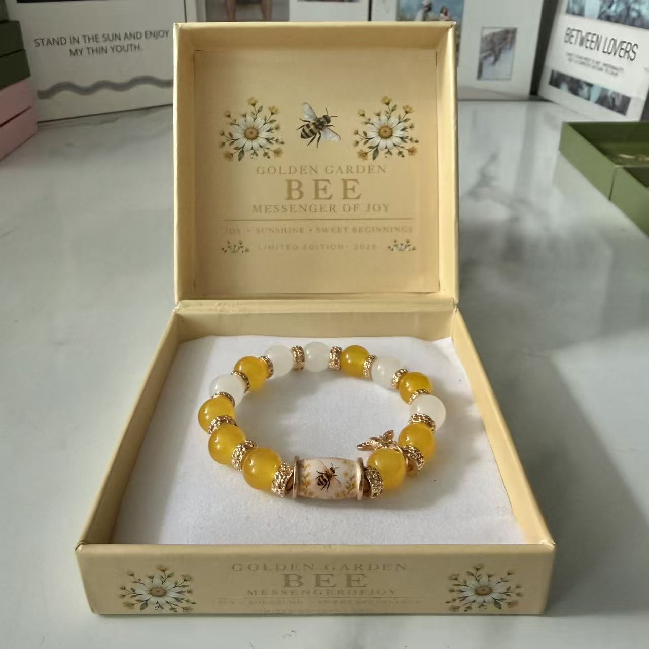 2026 Independent Station SHEIN Handmade Beaded Elastic Lucky Bracelet for Men and Women