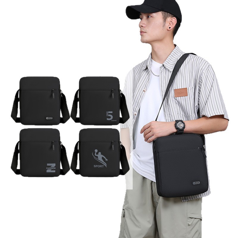 Oxford cloth simple men's single shoulder crossbody bag large capacity waterproof oxford cloth backpack outdoor sports bag