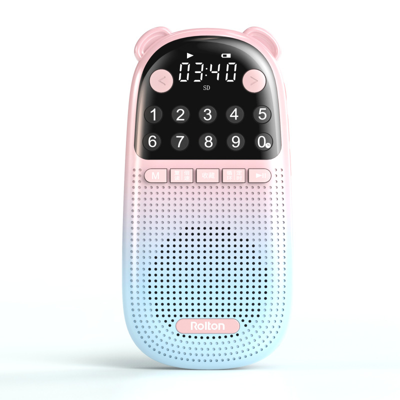 Fangge E300 Bluetooth Speaker Plug-in Card Player Children Early Education Machine Primary School English Listening Machine 2024