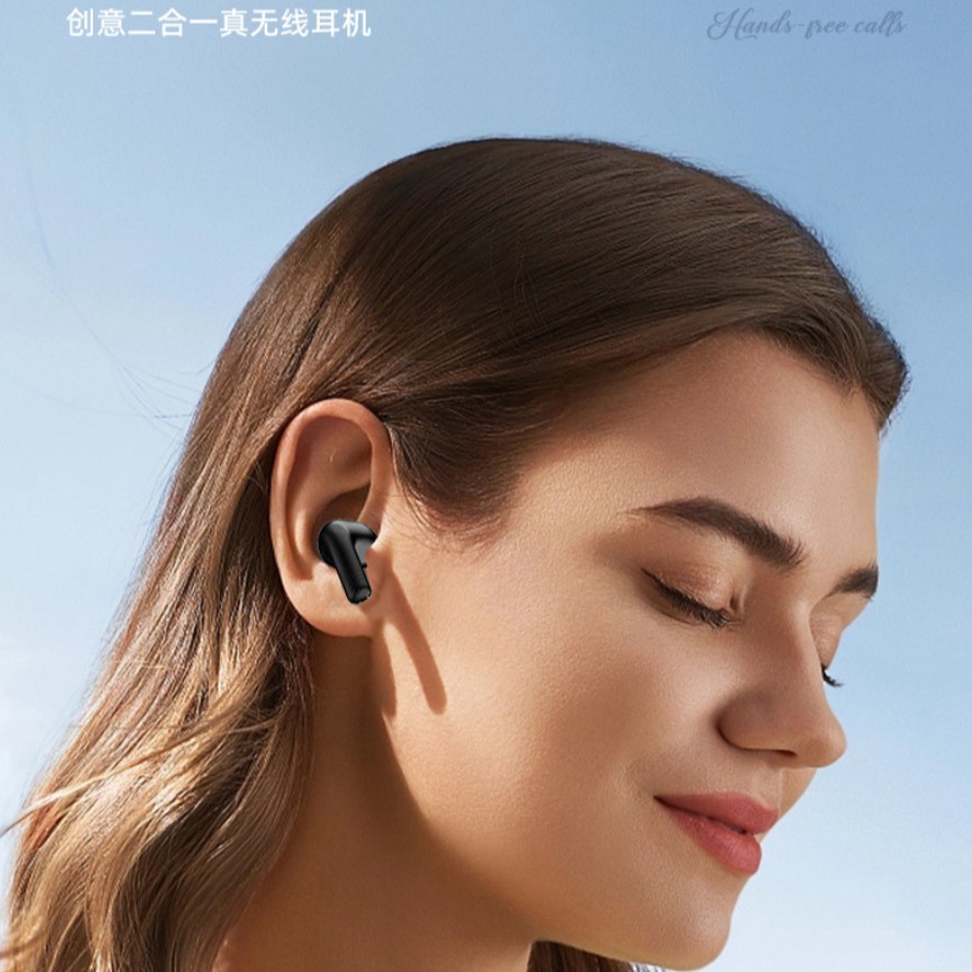 Private Mold High-Quality Bluetooth Earbuds Long Wear Comfortable Long Battery Life Noise Cancellation TWS Audio Speaker Headset 2-in-1