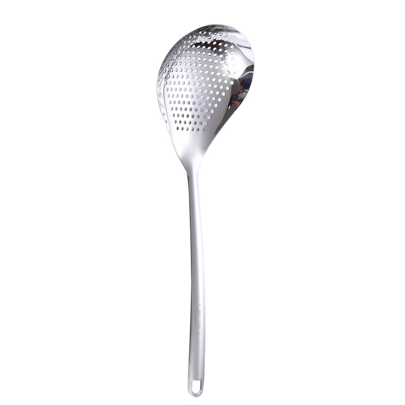 304 stainless steel strainer kitchen household for cooking dumplings noodles Sichuan pepper large strainer frying filter net hot pot spoon