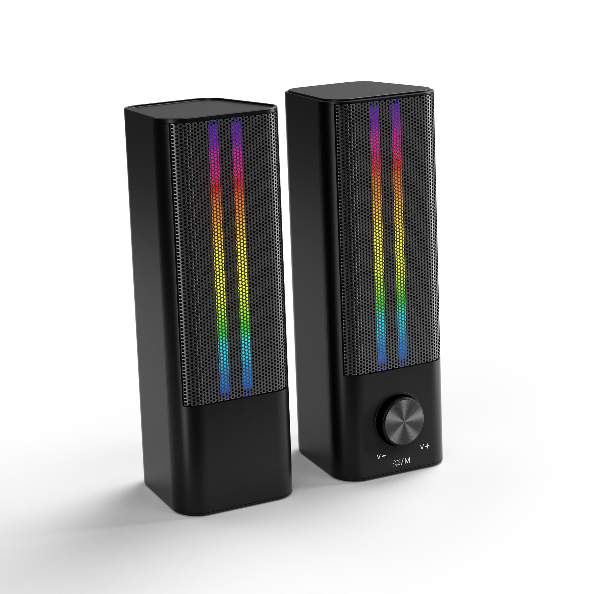 2025 New Private Model Shengba Network Metal Gift Bluetooth Speaker with Light Show—Compact for Home Use