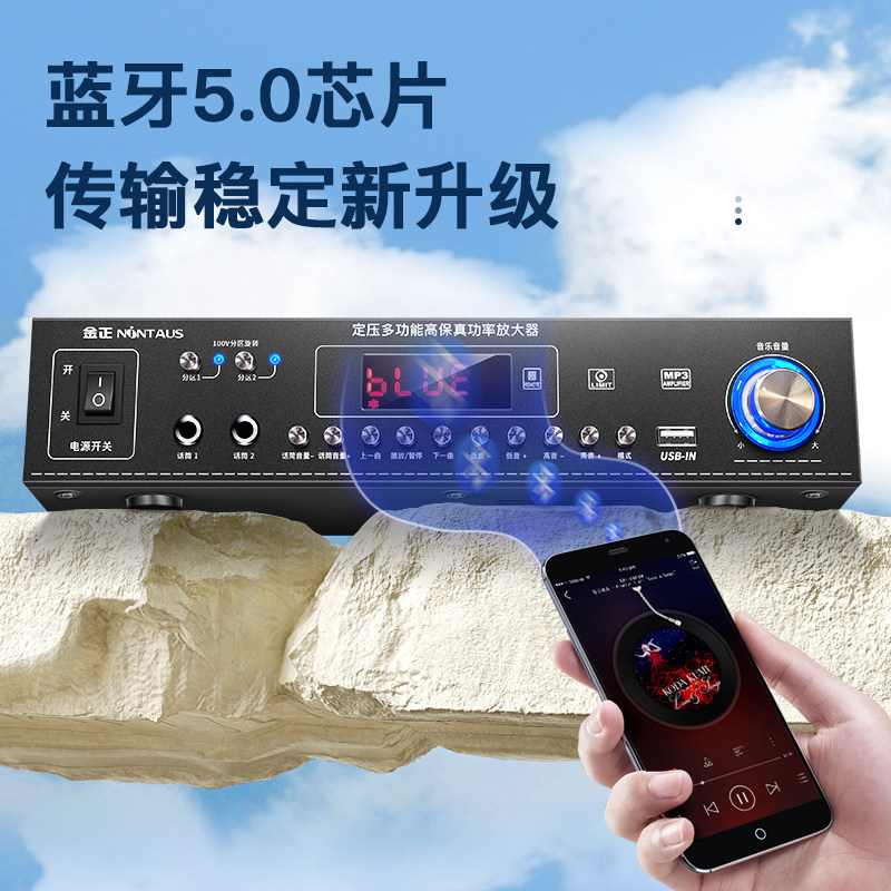 JinZheng Bluetooth coaxial ceiling audio living room ceiling shop speaker dedicated amplifier commercial supermarket restaurant