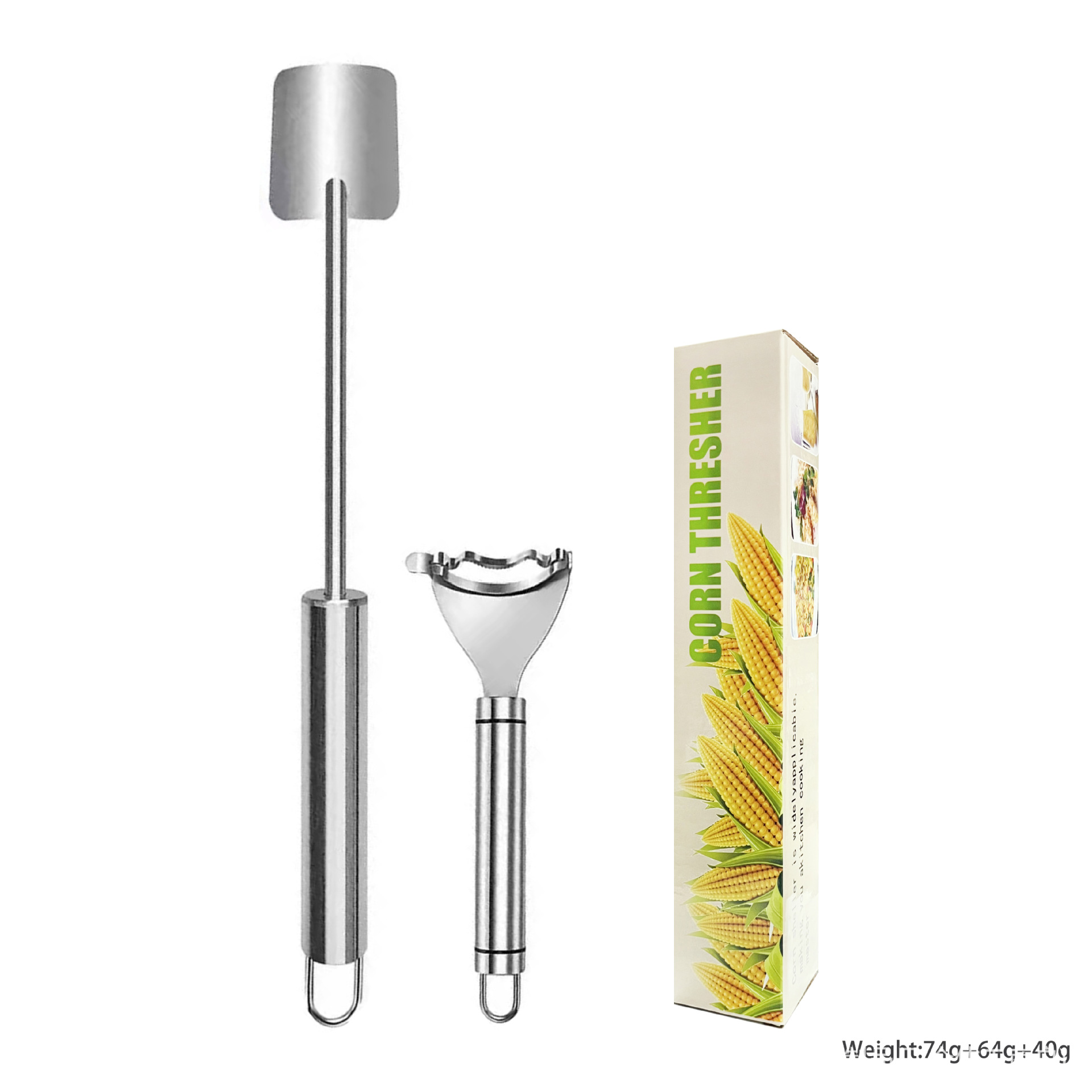 Corn peeler stainless steel corn shucker convenient tool threshing separator corn peeler household kitchen sheller
