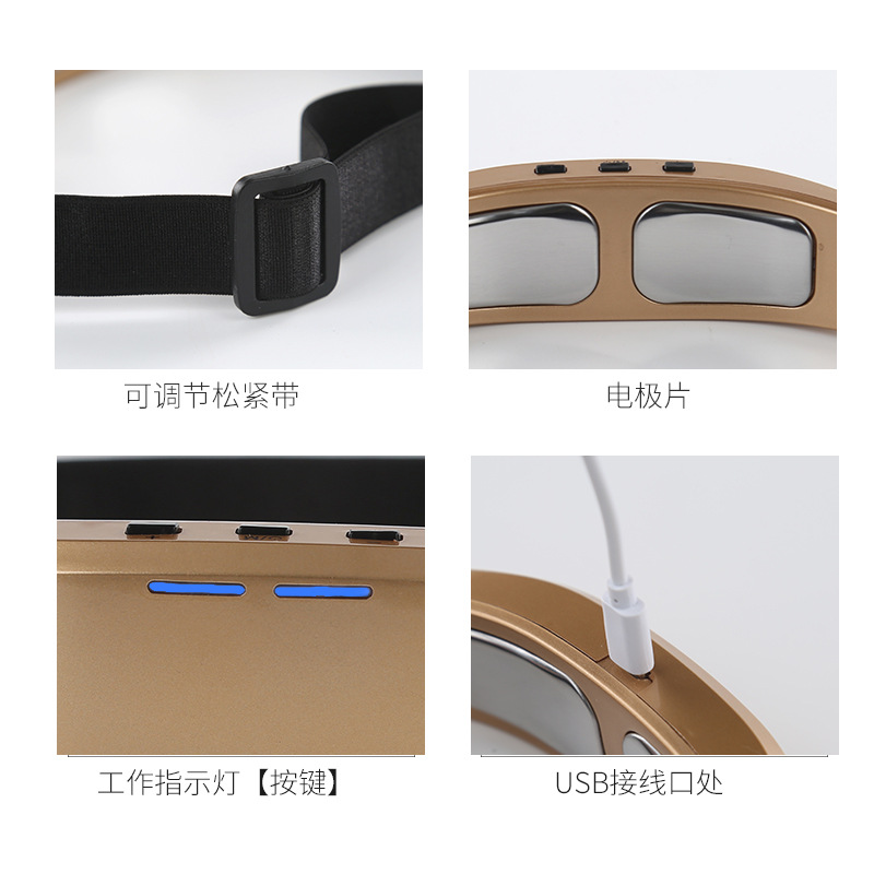 Smart Sleep Instrument Microcurrent Head Pulse Pressure Reducing Sleep Aid Instrument Depression Anxiety Physiotherapy Calming Massage Instrument