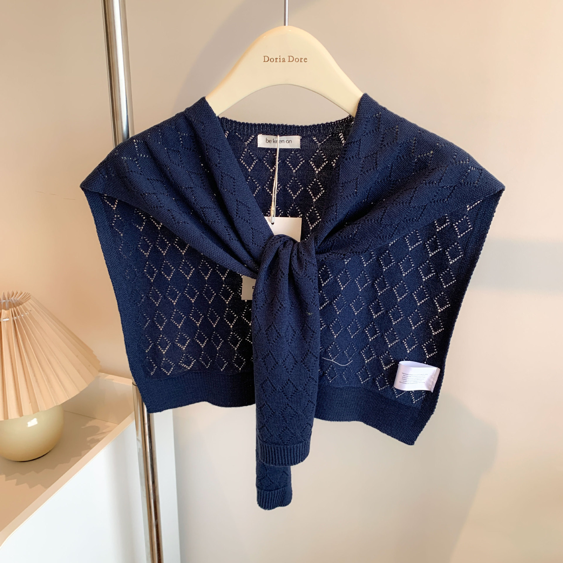 Outer layer small cape shawl, summer thin solid color sunscreen air-conditioned room shoulder cape
