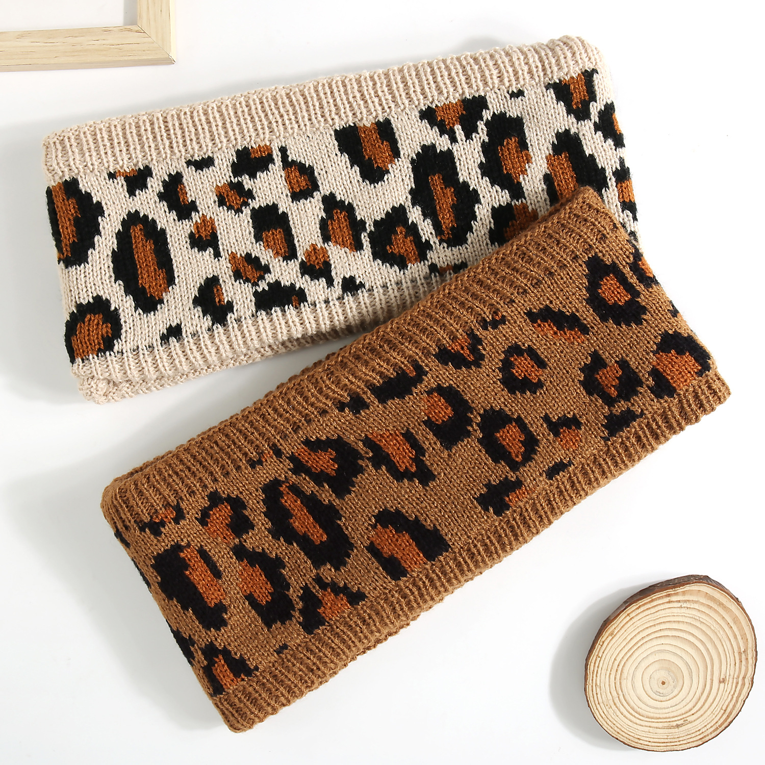 Knitted Headband Hairband Warm Sports Headband Women Autumn Winter Headwrap Headband Fleece-Lined Plaid Postpartum Hair