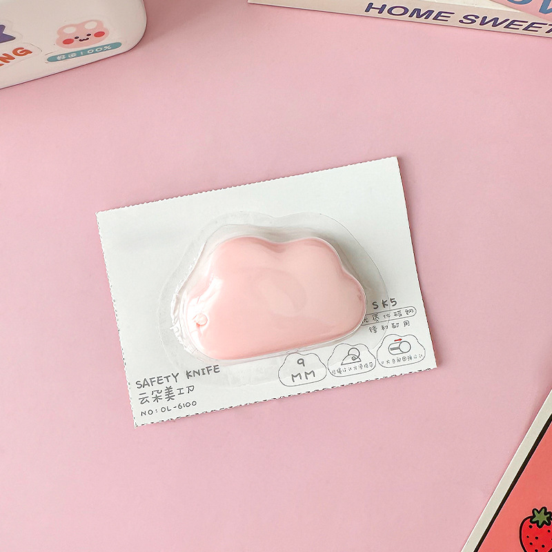 Cloud mini portable small student utility knife rabbit student office unpacking envelope letter opener box cutter