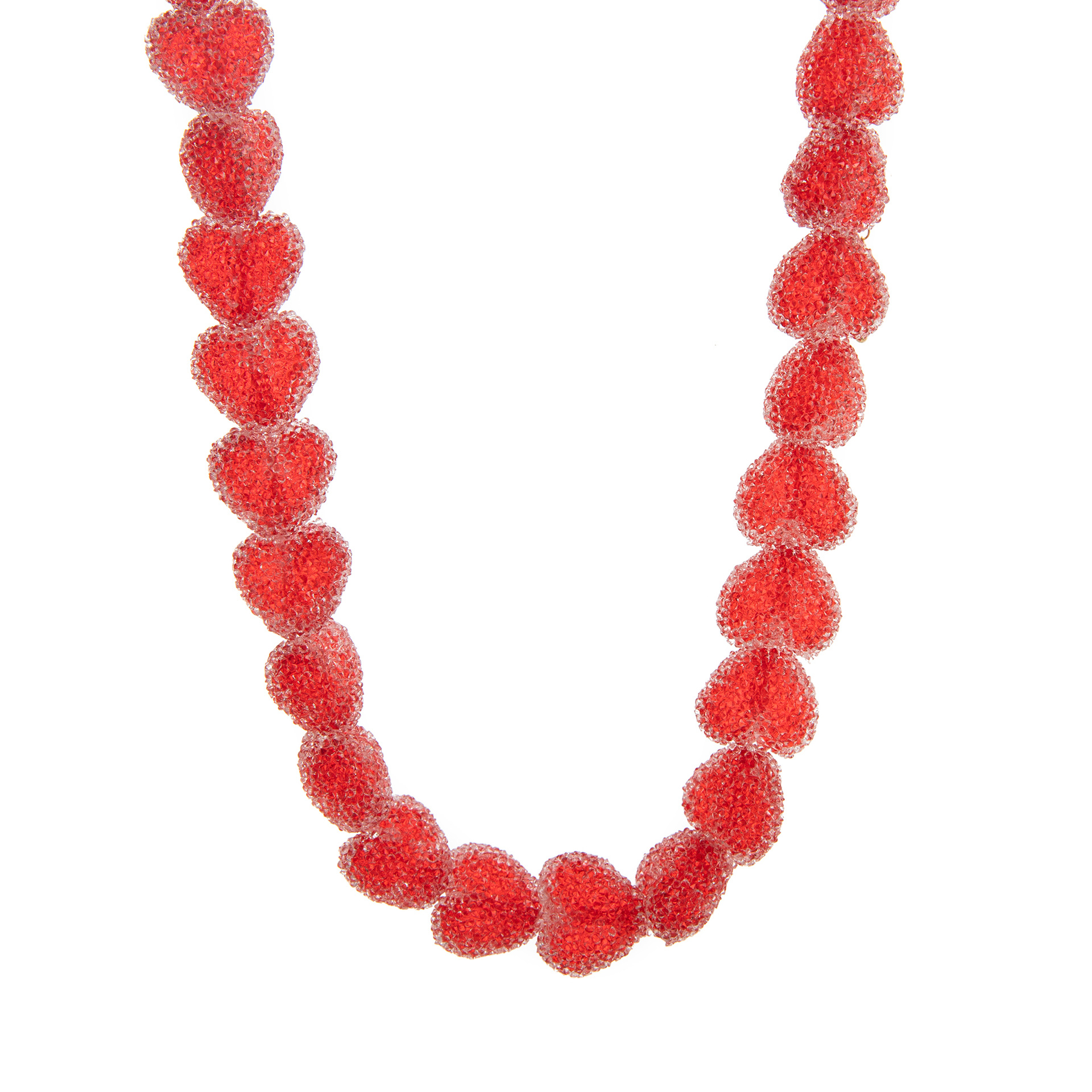 Colorful resin heart necklace, new cute candy-style accessory