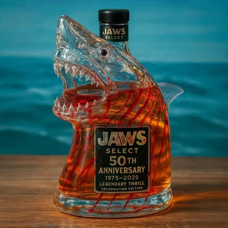 AnimalWhiskeyBottle glass bottle new shark whiskey decanter