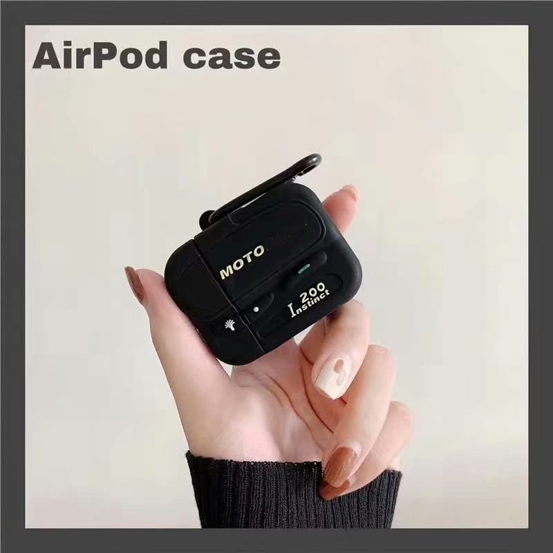 AirPods protective case with 3D shark, cute cartoon silicone soft case for Apple wireless Bluetooth earphones