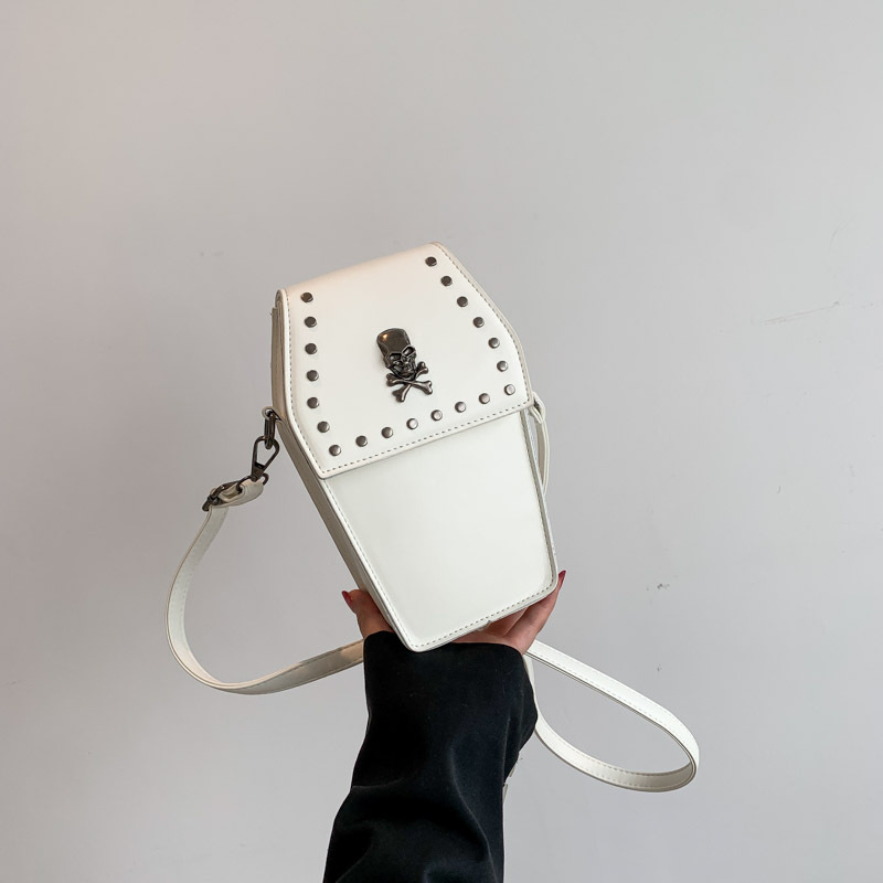 2025 Cross Skull Geometric Single-Shoulder Underarm Bag, Textured Shoulder Bag