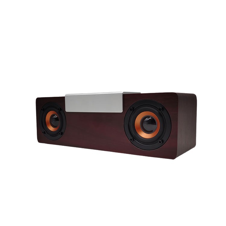 Bluetooth Small Speaker Desktop Portable TWS Heavy Bass Wooden Bluetooth Audio
