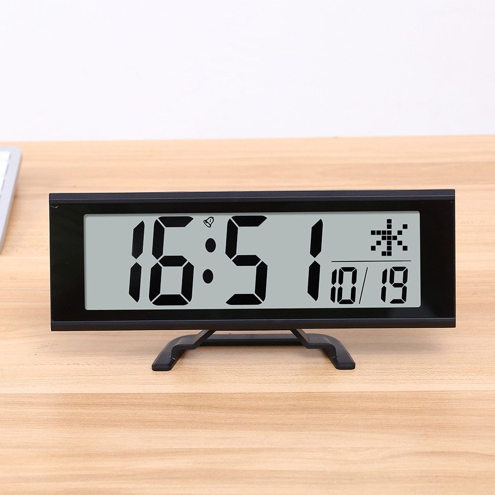 Large Screen Japanese Radio Controlled Clock Perpetual Calendar Electronic Clock Simple Wall Clock Automatic Time Setting Alarm Clock