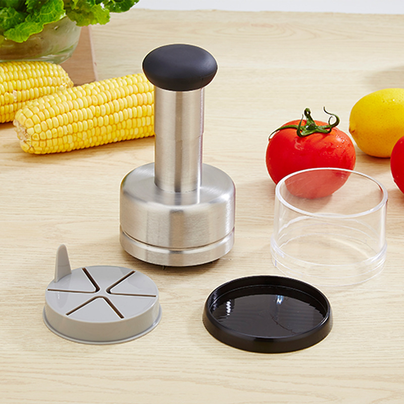 Stainless Steel Chopper Knife Garlic Mincer Manual Crushed Garlic Chopper Ginger Scallion Kitchen Supplies Garlic Crusher