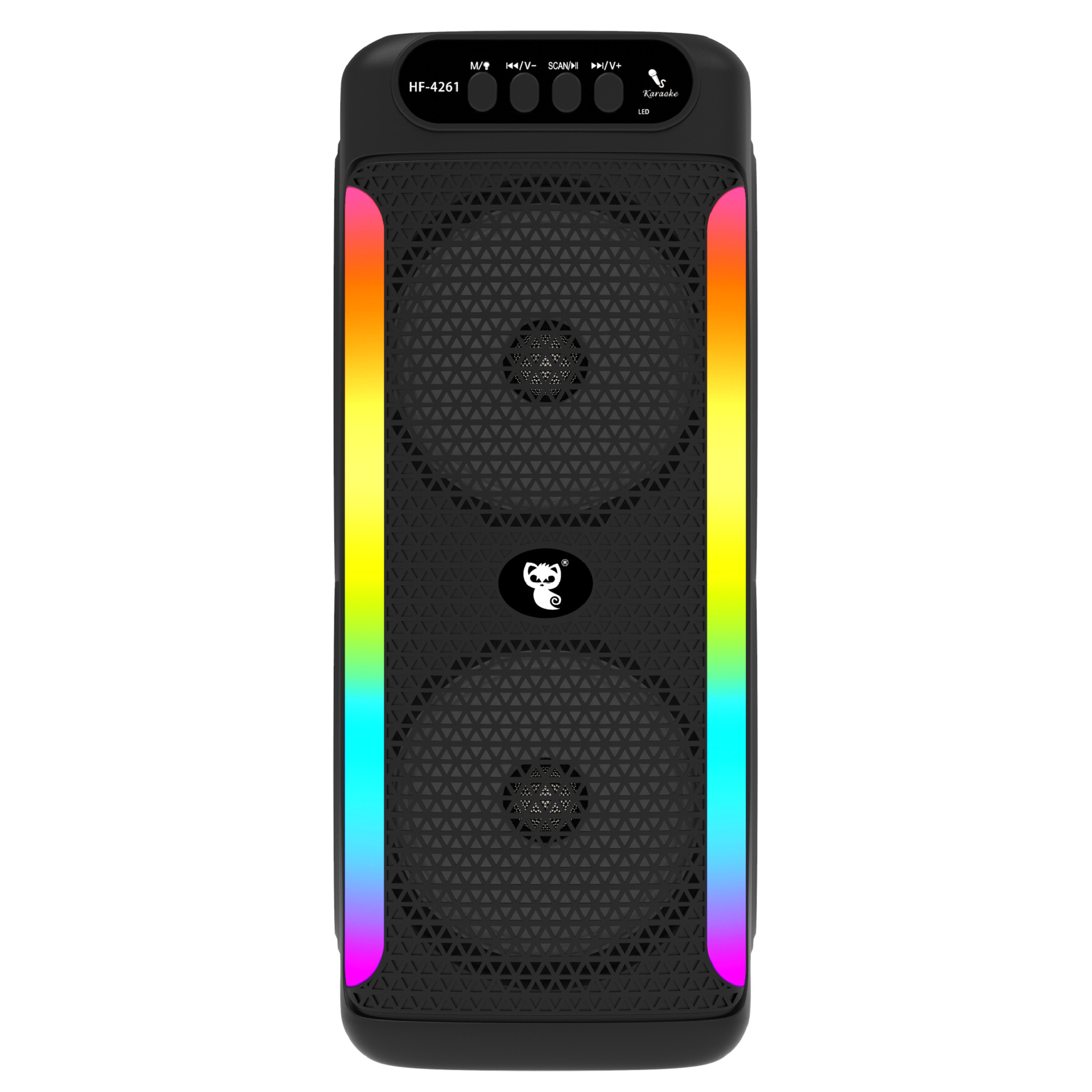 Dual 4-inch wireless lighting Bluetooth karaoke sound portable outdoor speaker subwoofer square dance home