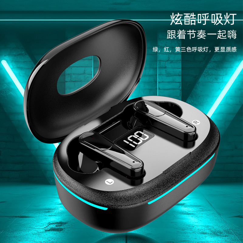 Bluetooth earphones wireless dual mic noise reduction in-ear ultra long battery life true wireless earphones