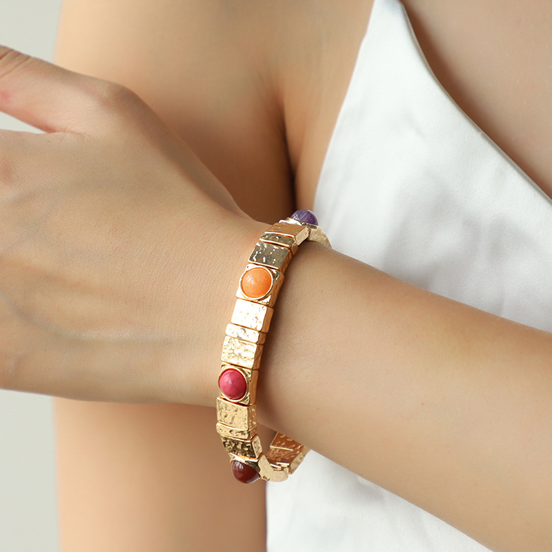 Kenjie vintage-style bracelet design trendy imitation jewelry turquoise tiger eye bracelet