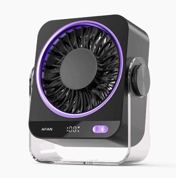 2026 New Air Conditioning Fan Semiconductor Cooling Fan Charging Desktop Electric Fan Small Ice Cooling Fan
