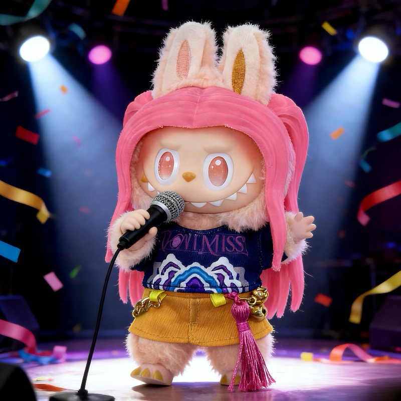 Labubu Witch Hunter Group Doll Clothes Lumi Zoe Mila Doll Clothes labubu 17cm Vinyl Figure Accessories