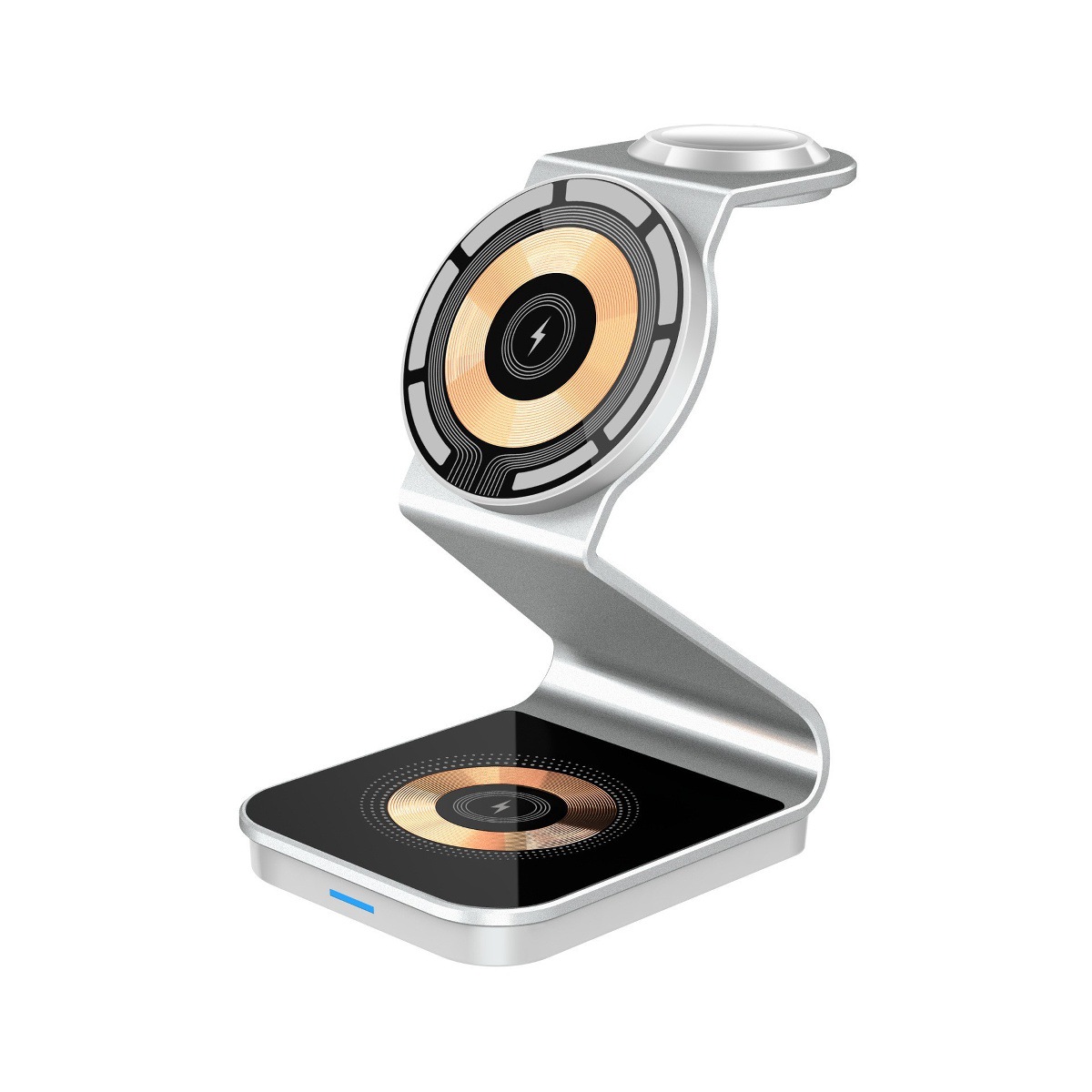 Magnetic three-in-one wireless charger foldable phone stand for Apple phones fast charging flash charging