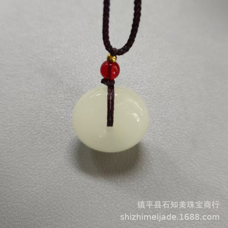 青白玉25mm带绳子