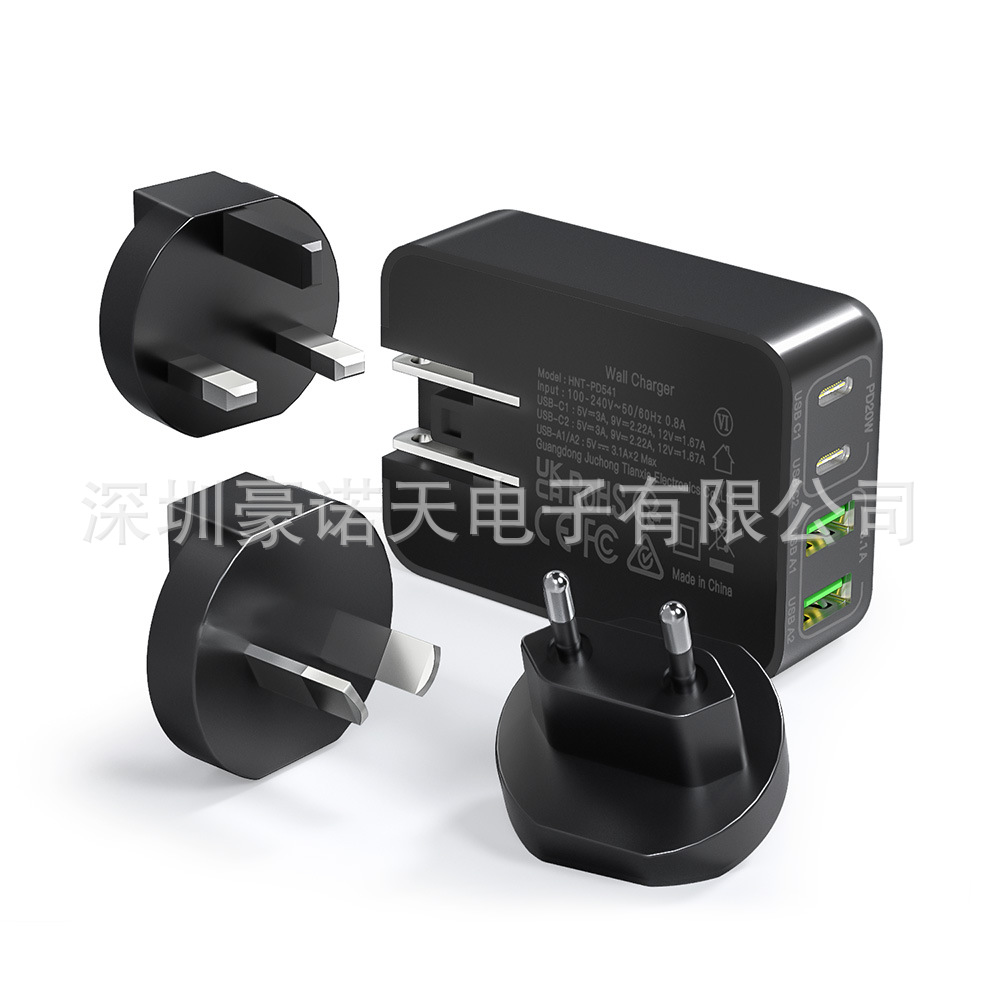 40W Samsung Charger 2C+2A US Fast Charging Head for Apple Samsung Phones Multi-Port Charger