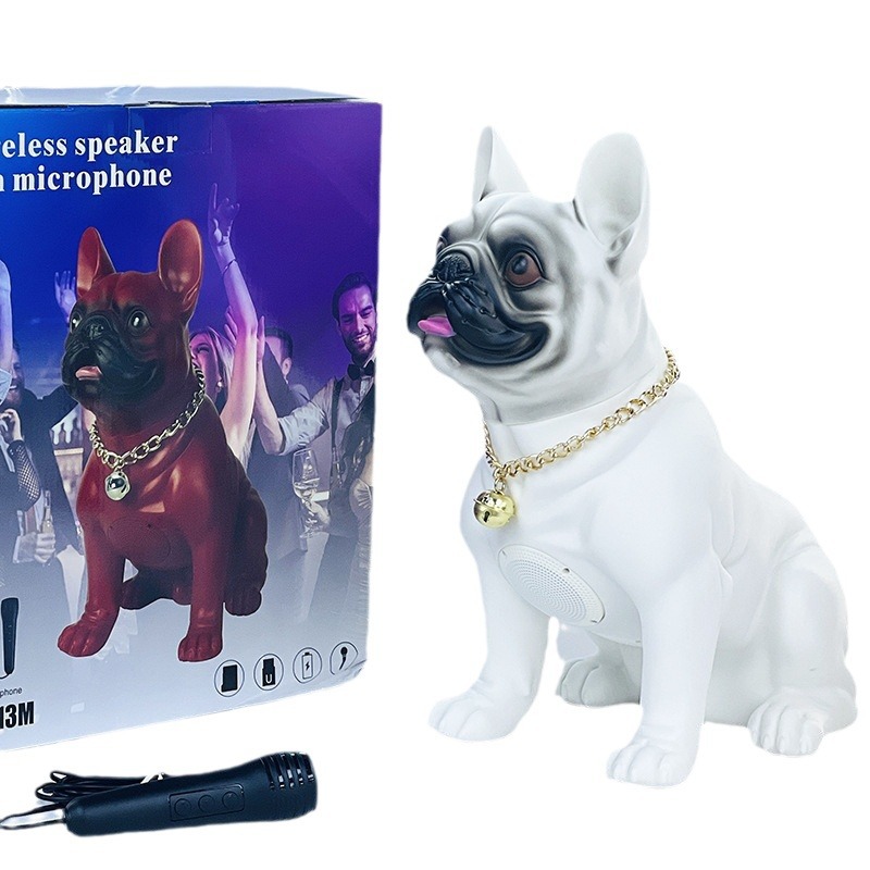 Bulldog M15 Bluetooth Speaker M11 Heavy Bass M12 Ornament Full Body Dog Wireless Card M10 Anime Speaker