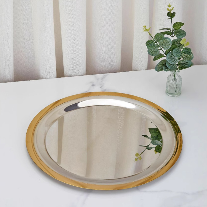 304 Stainless Steel Gold Rim Bowl Dish Cup Set Five-Star Hotel Supplies Bar Niche Whiskey Glass Set