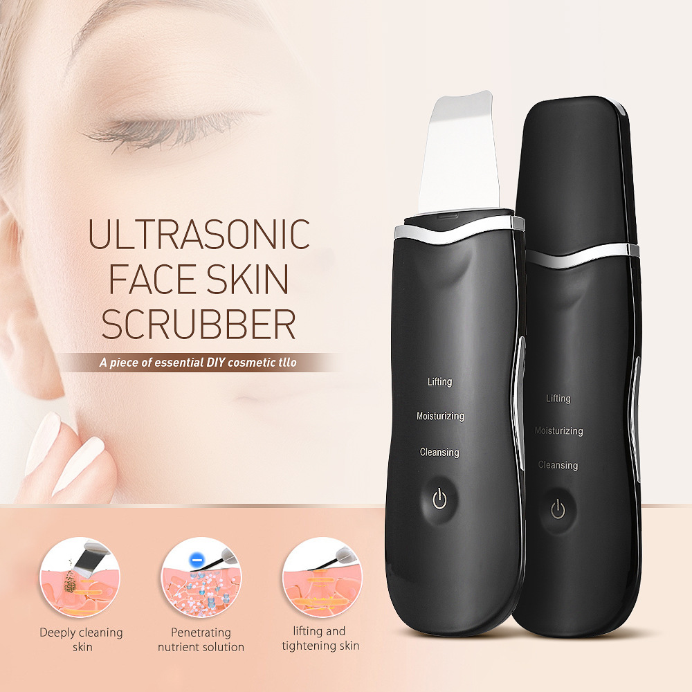 Blackhead Scraper Ultrasonic Skin Scraper Machine for Face Home Pore Cleansing, Blackhead Removal,导入导出 Beauty Instrument