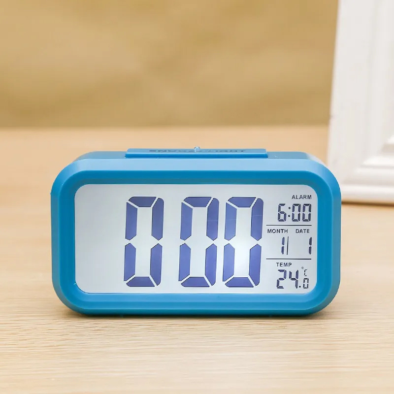 Smart Clock Electronic Alarm Clock Silent Glow Lazy Snooze Clock Multifunctional Digital Small Alarm Clock