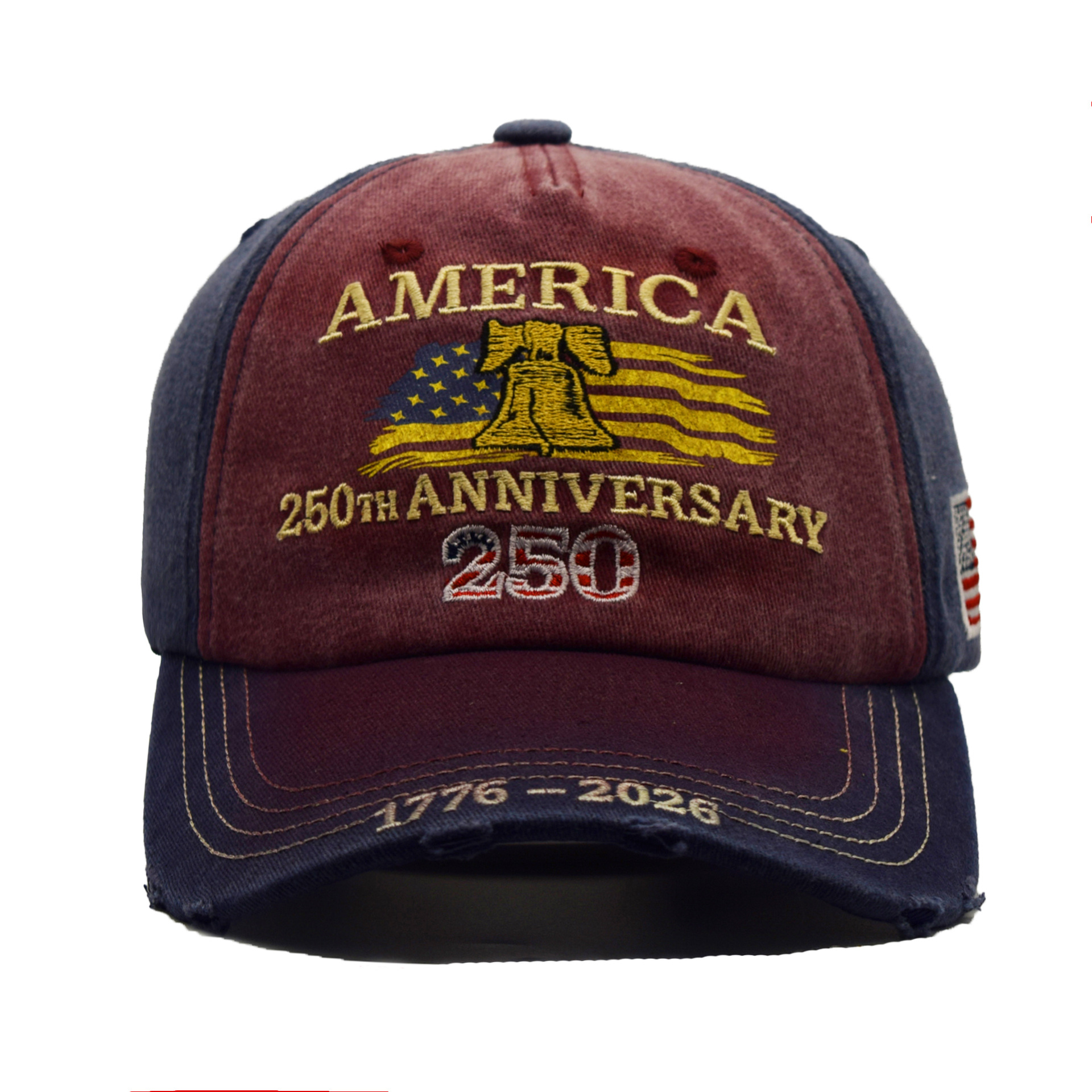 Embroidered US 250th Anniversary Cap Sun-Protective Baseball Cap