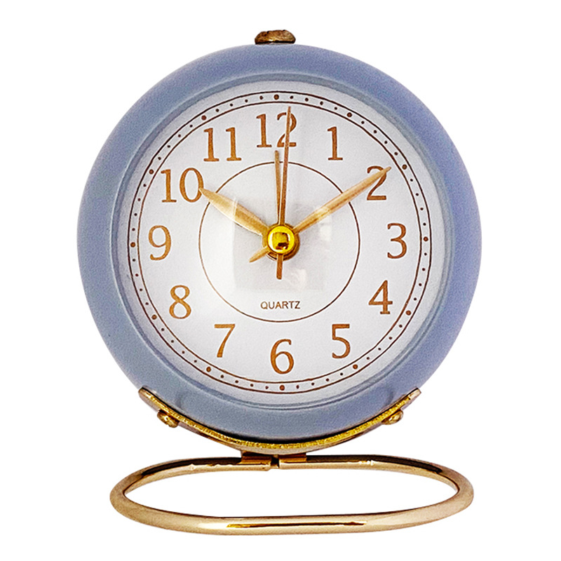 Sales metal simple alarm clock decorative ornament living room bedroom student children alarm clock 023