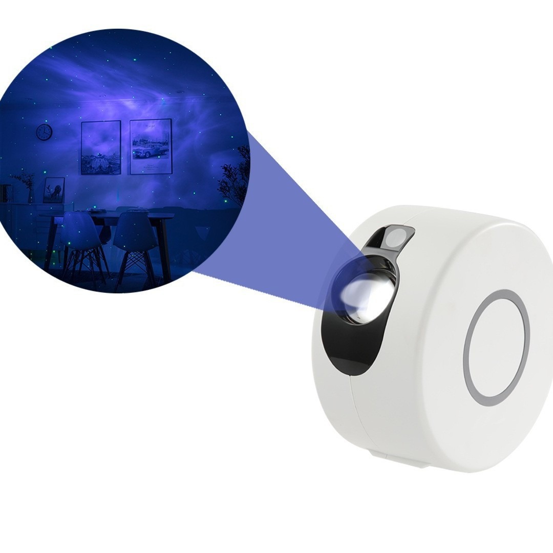 2021 New Star Projection Lamp 7-Color Night Light LED Laser Nebula Light Bedroom LED Projection Light