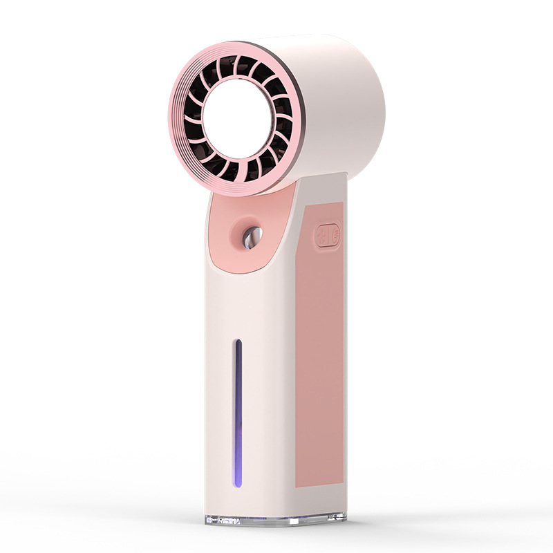 Ice Spray Mini Fan Handheld Cooling Turbo Ice Fan USB Charging Handheld Fan Logo