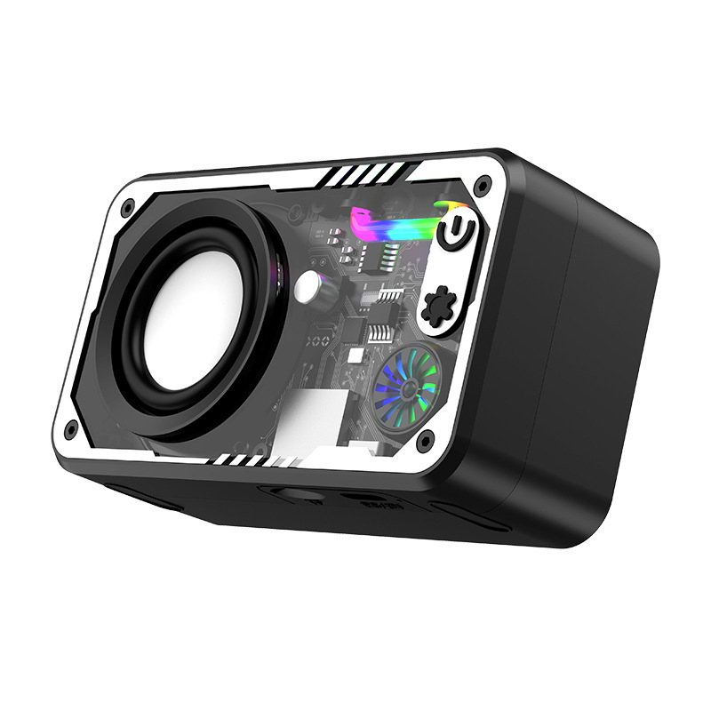 Transparent Mecha Bluetooth Speaker Outdoor Home Portable Subwoofer Wireless Bluetooth Small Speaker