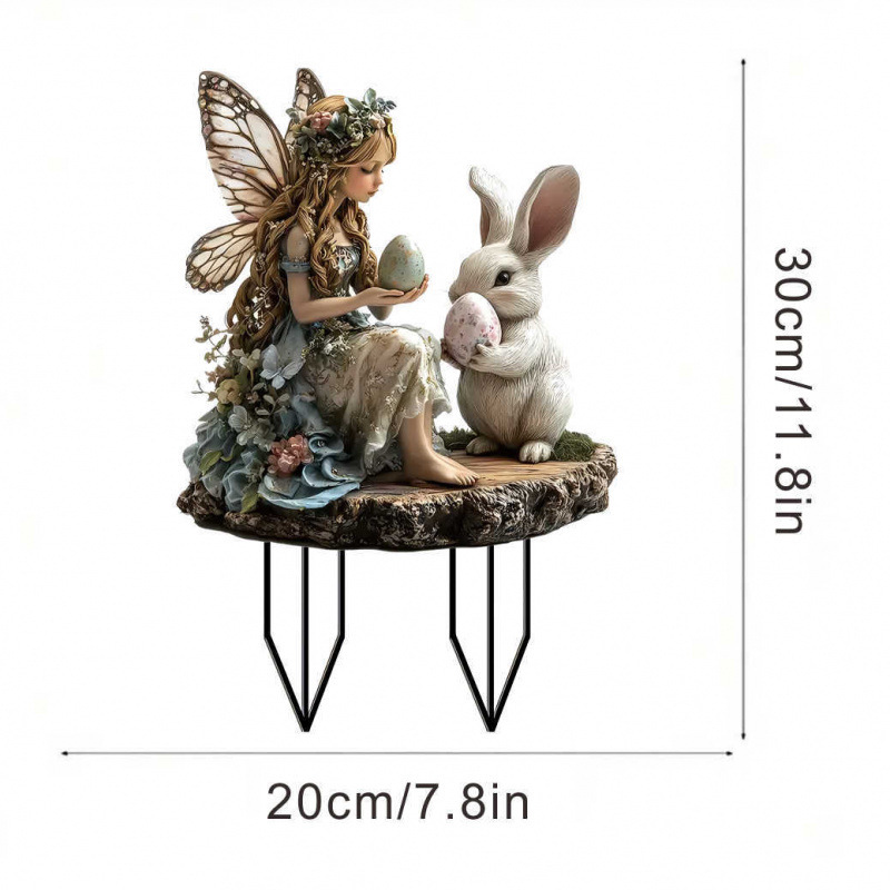 New Angel Fairy Garden Acrylic Ground Insert Decoration Yard Potted Plant Ornament