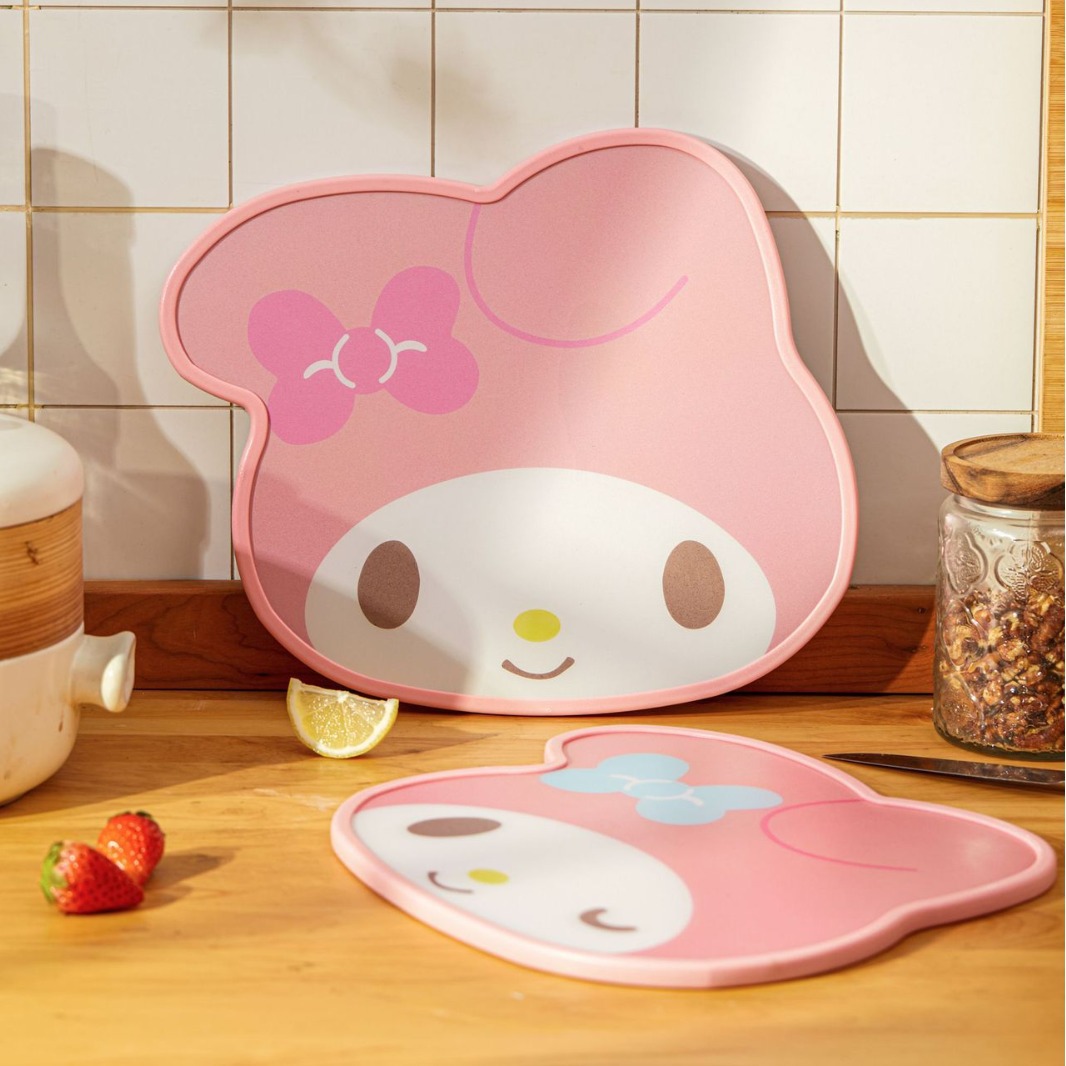 Sanrio Cutting Board Official Food-Grade PP Chopping Board Kitchen Utensil Double-Sided Fruit Cutting Board Camping Cartoon KT Board