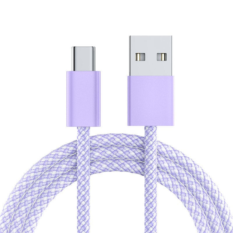 Type-C Data Cable Macaron Color for iPhone 15 16 Samsung Fast Charging USB Charging Cable
